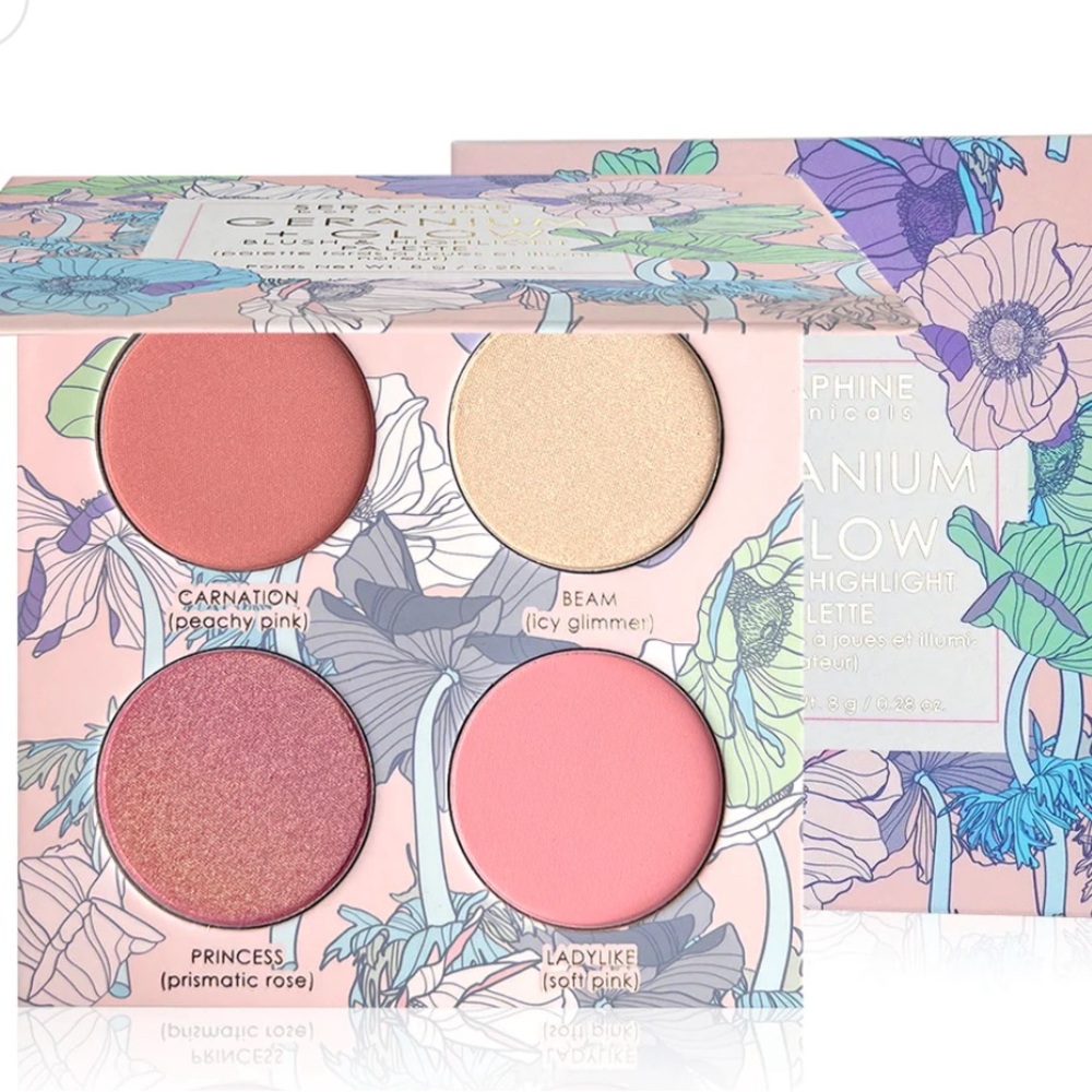 Geranium + Glow - Blush & Highlight Palette